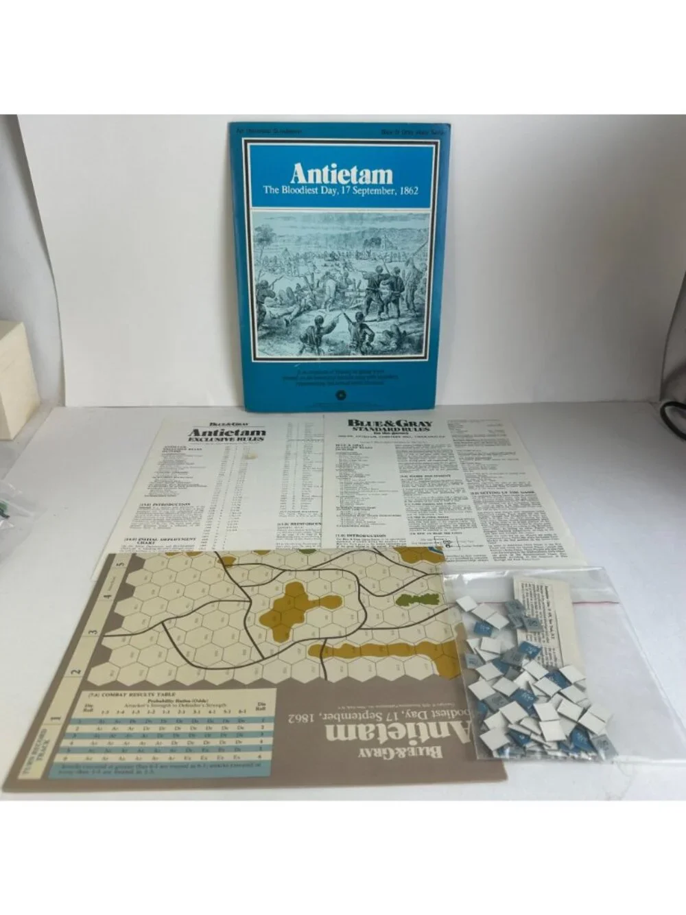 Lot Of 5 SPI Wargame Folios Hooker & Lee Fredericksburg Antietam Etc